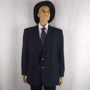 Arnold Palmer navy blue sport jacket men size 44R.